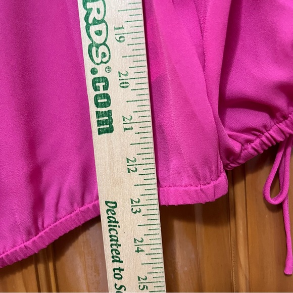 Michael Michael Kors Ultra Pink Ruffle Blouse Size XS NWT - Picture 10 of 12